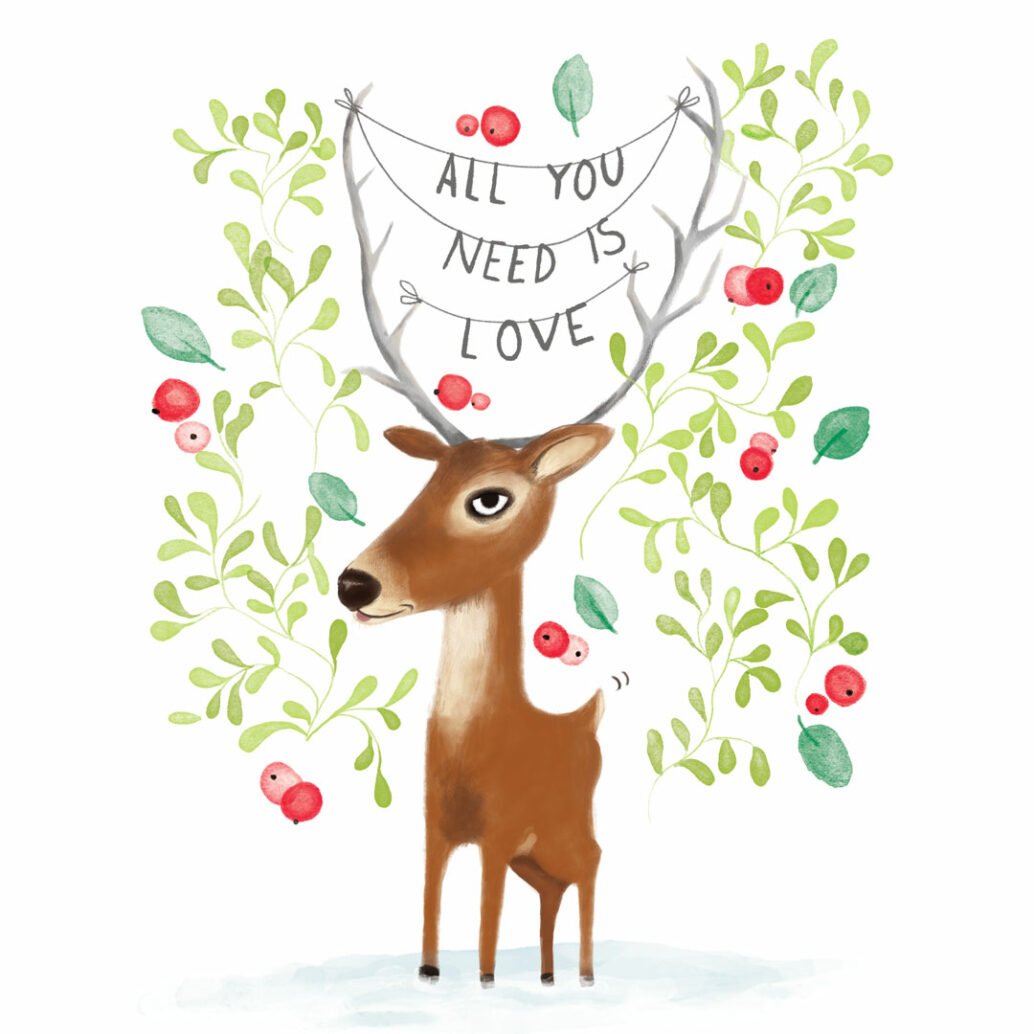 Xmas Card Deer